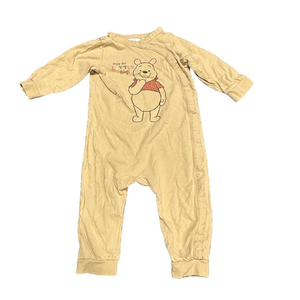 4/20$ H&M Disney Winnie the Pooh Tan One Piece with Long Sleeves 6-9 months